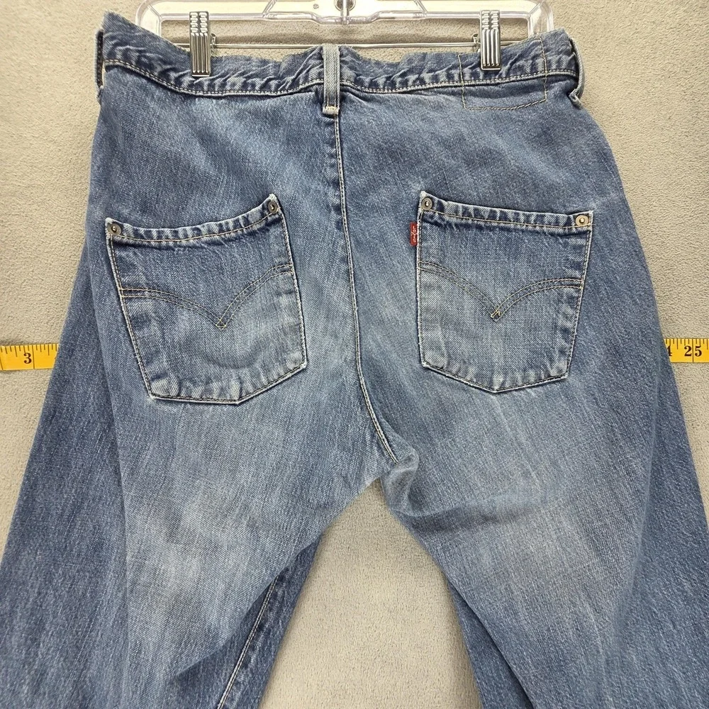 Vintage Levis Engineered Jeans Mens Blue Twisted Button Fly Fits 30x30